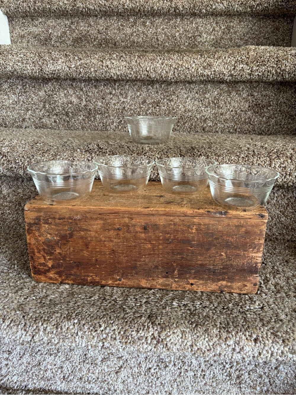 Pyrex Clear Glass Dessert Bowls - Set of 5